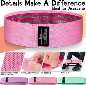 Polyester Fabric Ring <b>Belt</b> Hip Shaping Resistance Band Hip Resistance Band <b>Elastic</b> Ring Resistance Band - Product Image 2