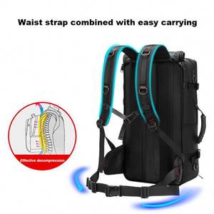 Nouveau sac à dos de voyage pour homme de grande capacité, sac de randonnée multifonctionnel imperméable avec compartiment à chaussures indépendant - Product Image 6