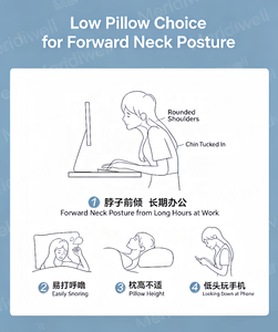 Oreiller ergonomique respirant en Tencel avec couche d'air pour un sommeil profond, noyau en silicone de qualité alimentaire pour le soin du cou - Product Image 3