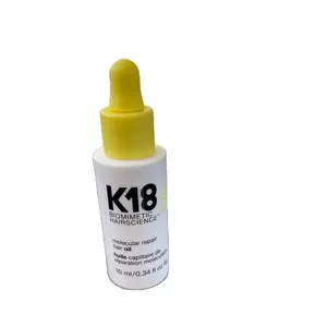 0.34 floz liq 10ml K18 bottiglia di plastica per olio per capelli con contagocce in vetro