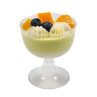 Gobelet transparent jetable en plastique Gobelet à dessert en gelée
