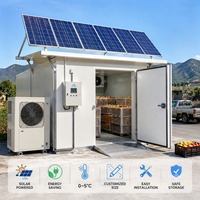 Chambre froide à isolation en polyuréthane alimentée par l'énergie solaire Copeland/Sanyo pour produits frais, légumes, produits agricoles