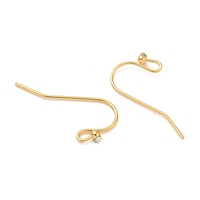 Pandahall SHEGRACE 30 pièces crochets d'oreille en laiton, type agneau