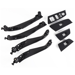 Nuevo Juego de Manijas Interiores de Puerta de Fibra de Carbono Negra de 8 Piezas para Modelos Serie 5 G30/G31/G38/F90 M5 LCI - Product Image 1