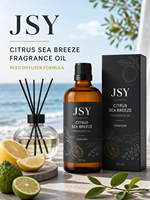Huile parfumée Private Label Citrus Sea Breeze 120mL, arôme frais d'agrumes, diffuseur de parfum pour la maison, OEM ODM, fabricant sur mesure, vente en gros