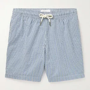 Shorts de natação masculino, shorts em branco que muda de cor sensível com design personalizado, secagem rápida, surf, poliéster