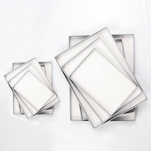 Custom Printed Matte Black Storage Boxes <b>Bins</b> Sliding Drawer <b>Paper</b> Box Stackable with Dividers for Desktop Sundries - Product Image 3
