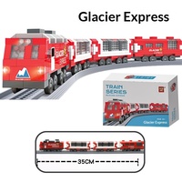 Blocs de construction en plastique, modèle de train à grande vitesse, train urbain, micro-particules, jouet éducatif à assembler pour enfants, export