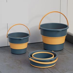 Seau de cuisine et de pêche pliable multifonction en plastique de haute qualité, personnalisable, pour le lavage et le nettoyage - Product Image 5