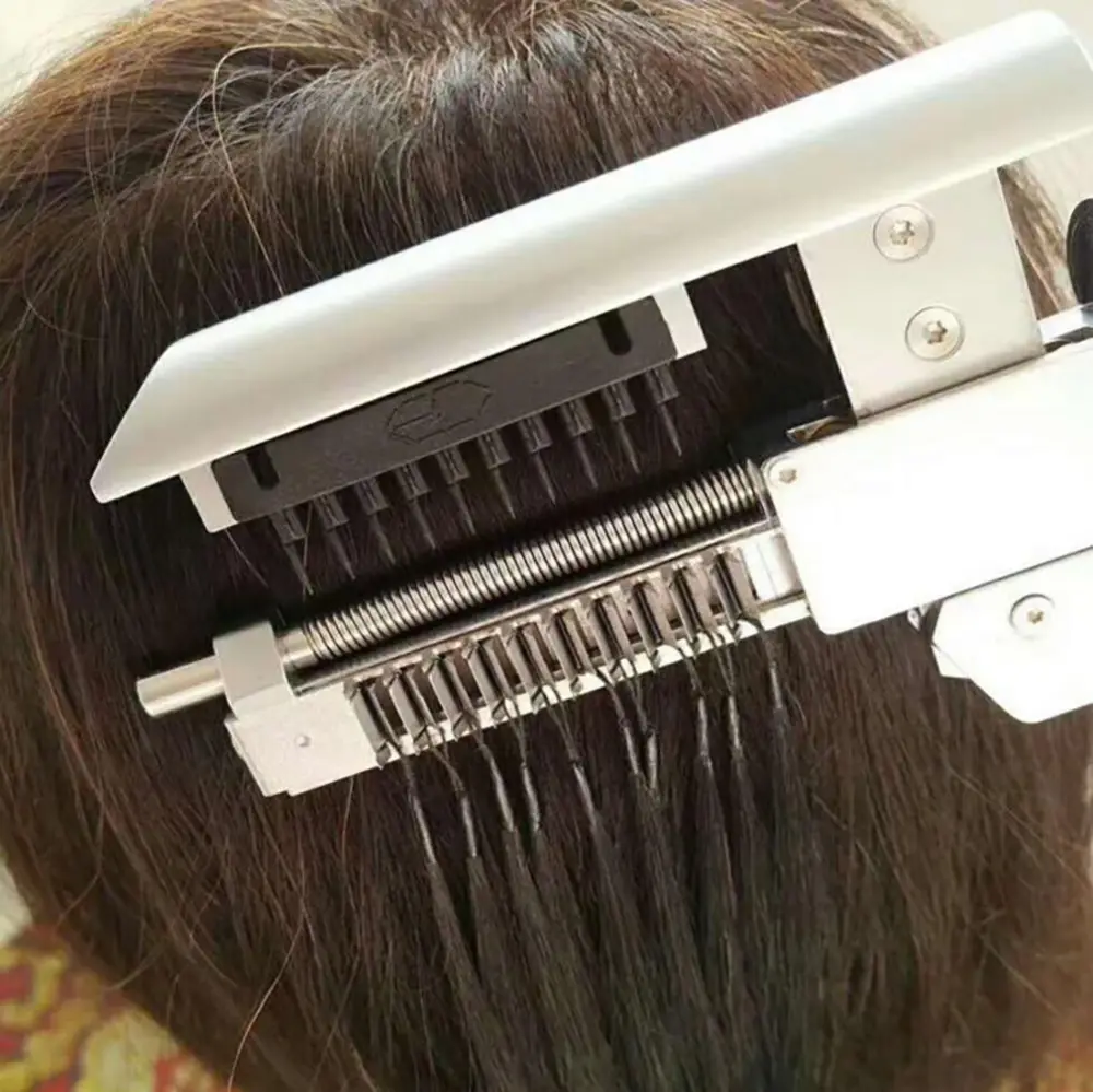 100% lớp biểu bì phù hợp Keratin thẳng 6D tóc con người mở rộng máy màu sắc tự nhiên Nga tóc fedex/DHL 6D hairextension