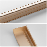 Éclairage encastré pour armoire en profilé aluminium en forme de L, sans poignée, moderne, OEM/ODM, LED, CRI 90 élevé, DC 12V, garantie 3 ans