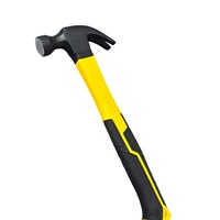 Marteau à griffes de qualité industrielle de 16 oz avec poignée en caoutchouc antidérapante pour clous de toiture