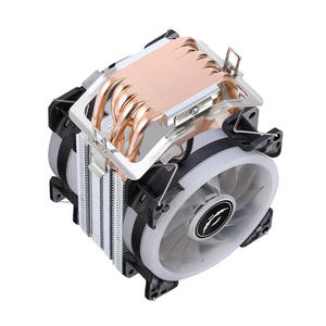 Enfriador de CPU de Cobre y Aluminio con 6 Tubos de Calor para LGA 1700/1150/1155/i5/i7, <span class=keywords><strong>2</strong></span> Ventiladores de 90 mm con Rodamiento Fluido, 60 CFM, 25 dBA, Silencioso - Product Image 4