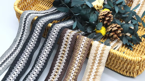 Desain baru sepatu bot renda pita rajutan renda tepi renda batas dekoratif untuk pakaian - Product Image 4