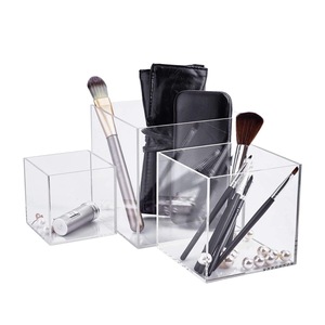 Acrylic Box Transparent <b>Display</b> <b>Case</b> For Desktop Storage High Transparency Plastic Container Daily Use Organizer - Product Image 1