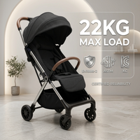 Poussette bébé légère, pliable, design compact, pliage à une main, poussette bébé facile à transporter, poussette de voyage