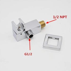 Wall Mount Stainless Steel Chrome Polished Single Handle <strong>Shower</strong> System Slide <strong>Bar</strong> Square <strong>Shower</strong> Head Massage Spray Ceramic <strong>Valve</strong> - Product Image 6
