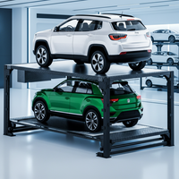 Platform Parkir Bawah Tanah Dua Tingkat Empat Tiang Shin Innovation UPS-1, 2 Tempat Parkir, Kapasitas 2500kg, Lift Mobil Hidrolik Tersembunyi, Garansi 10 Tahun
