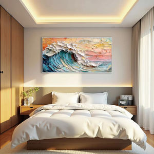 Arte Moderno, Cuadro Abstracto Minimalista Hecho a Mano, con Marco de Aluminio, Verde Claro y Blanco, para Hogar, Hotel, Oficina, Sala de Estar - Product Image 6