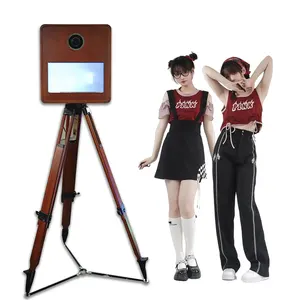 2023 Mode Beliebte Zoll Bild Selfie Magic Mirror Photo Booth Touch 21,5 Zoll Party Spiegel Photo Booth Business Rental