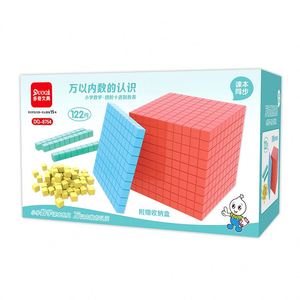 Cubes de comptage mathématiques, matériel pédagogique pour la valeur des chiffres, ensemble de blocs en plastique à base de dix - Product Image 6