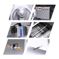 CE Commercial Grand Comptoir 25L En Acier Inoxydable Poulet Dinde Donut Maïs Chien Machine Mini Petit