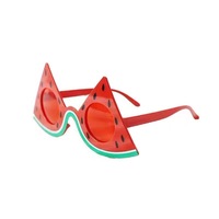 Accessoires de fête hawaïenne écologiques en plastique : miroir décoratif, accessoires pour selfies, tasse à bière flamant rose, lunettes amusantes en forme de cocotier Jm
