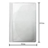 Porte-passeport en PVC de voyage en vinyle transparent vierge personnalisé par sublimation vente en gros