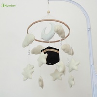 Mobile musical pour bébé, cadeau de naissance islamique, jouets suspendus pour berceau, étoile, lune, Coran, Kaaba, pour la chambre de bébé fille et garçon