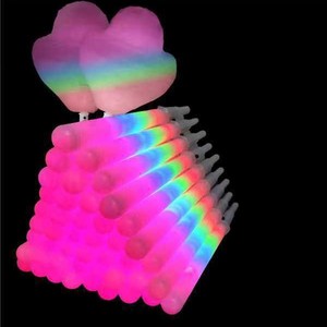 Colorful LED Glow Sticks Cotton <b>Candy</b> Cones Reusable Glowing Marshmallows Sticks LED Light Tubes Party Props - Product Image 2