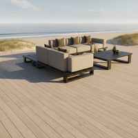 Modernes Wasserdichtes Leichtgewichtiges Aluminium Outdoor-Sofa-Set Möbel für Hotel Garten Resort Innenhof Villa