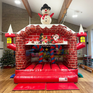 Castillo inflable comercial de calidad para Navidad, castillo hinchable 3D de jengibre para niños - Product Image 3