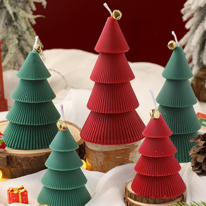 Christmas Tree Soy Wax Handmade Scented <b>Candles</b> Decorative Aromatherapy Holiday Gift Home Decor Wedding Party Table Centerpiece - Product Image 6