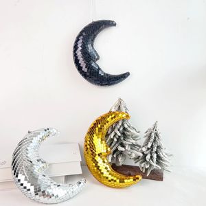 Nuevo diseño Festival regalo fiesta decoraciones accesorios vidrio reflectante al por mayor adornos bolas de Navidad Disco <span class=keywords><strong>Luna</strong></span> - Product Image 3