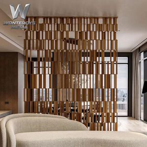 Panneau décoratif Art Déco en acier inoxydable étanche, découpé au laser CNC, pour séparation de salon et toilettes, écran métallique pour intérieurs - Product Image 3