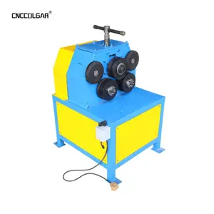 Electric angle steel roll forming machine , round pipe flange bending roller