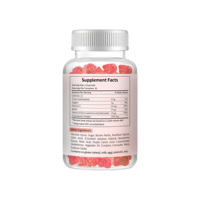 Gummies de Collagène Rose Naturel Hydrolysé avec Vitamine C, Biotine et Sélénium pour la Beauté, le Bien-être, les Soins de la Peau et des Ongles