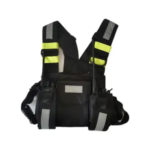 Pack Pouch Holster Gilet Baofeng Two Way Radio Poitrine Harnais Poitrine Avant Pac Accessoires De Talkie-Walkie H529