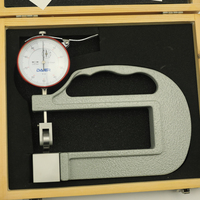 Jauge d'épaisseur 0-10mm avec insert à rouleau Jauge d'épaisseur continue 0.01mm