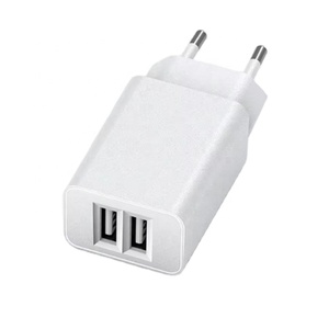 Cargador de Pared con Certificación CE GS Premium, Enchufe Europeo, Dos Puertos USB, 5V 2A 10W, Adaptador de Corriente Alterna para Teléfono Móvil - Product Image 1