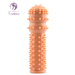 Wolf Tooth Hollow Dildo Kondom Adult Produkt <span class=keywords><strong>Thorny</strong></span> External Verbessert die Reibungs stimulation von Vaginal Insertion Dildo Kondom - Product Image 2