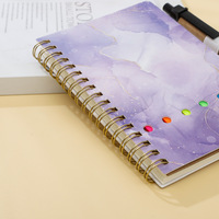 Carnet de notes A5 Kawaii avec notes adhésives, logo personnalisé, papeterie portable mignonne, mini bloc-notes avec stylo
