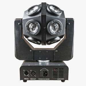 Haute qualité 12 pièces 12 watts faisceau mobile 4-en-1 RGBW <span class=keywords><strong>Disco</strong></span> Ball LED effet de scène lumières rotatives pour DJ - Product Image 4