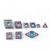 Plaquettes de tournage en carbure dur BEGUNTOOL TNMG/WNMG/CNMG/VNMG/CCMT/DNMG 65HRC avec revêtement 7 couleurs pour outils de coupe CNC