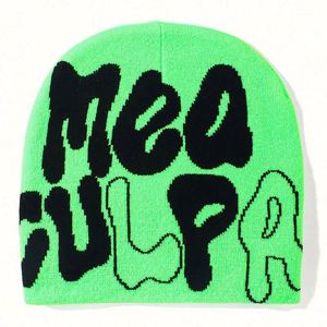 Bonnet en acrylique tricoté en gros avec logo, style hip-hop, jacquard personnalisé sur toute la surface, design unisexe, pour l'hiver, affaires ou plage - Product Image 5