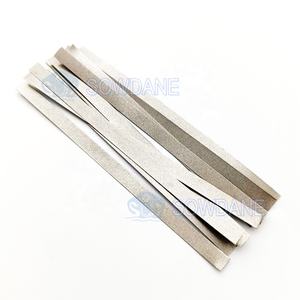 Striscia di lucidatura dentale in metallo a faccia singola con superficie di levigatura placcata in allumina 120mm per sbiancamento da dentista materiali lucidanti - Product Image 4