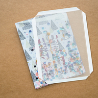 Couverture décorative pour scrapbooking de haute qualité, en matériau PET, avec adhésif, pour cartes à faire soi-même, pour la création de cartes