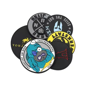 Groothandel Pvc Patch Custom Size Rubber Custom Pvc Patches 3D Glow In Dark Iron Op Pvc Patches
