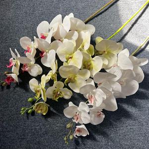 9 Têtes Real Touch Latex Orchidée Tiges Fait à la Main 3D Imprimé Artificielle Phalaenopsis Fleurs Mariage Orchidée Décorative Fête des Mères - Product Image 3