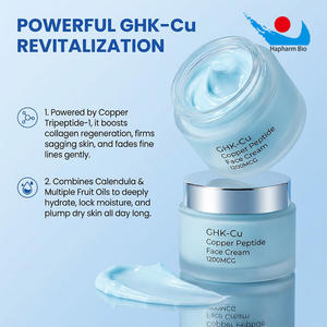 Crème Visage au Peptide de Cuivre GHK-Cu <span class=keywords><strong>Prix</strong></span> Direct Usine avec Ingrédients Clean Beauty, Végane et Non Testée sur les Animaux - Product Image 1